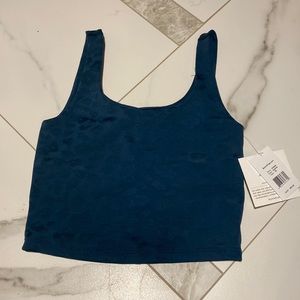 Beyond Yoga Leopard jacquard keep it simple cropped tank NWT xs